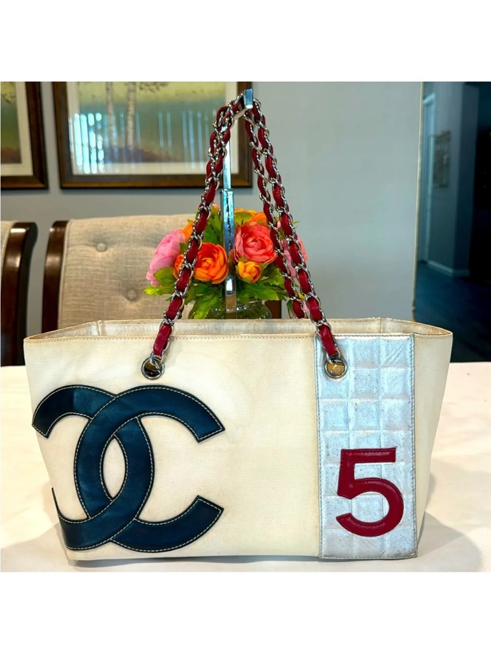 Authentic CHANEL Coco No. 5 Shopper tote bag